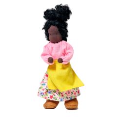 Muñeca de tela flexible Mrs. Ebony - Grimm's