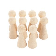 Muñecos de madera natural (10) - TickiT