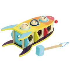 Nave espacial de madera pica bolas con mazo - Vilac