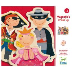 Imanes de madera Niños disfrazados 24 piezas - Djeco