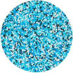 Nonpareils azul, blanco y negro 80 g - Funcakes