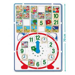 Panel magnético con el tiempo y la hora - Akros