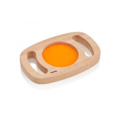 Panel sensorial de madera luminoso naranja - TickiT