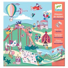 Panorámicas con pegatinas fiesta en la feria - Djeco