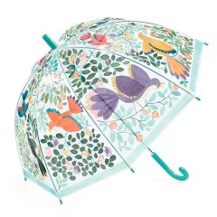 Paraguas transparente flores y pájaros - Djeco
