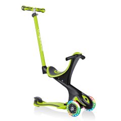 Patinete evolutivo 3 en 1 Go Up Comfort Lights verde lima - Globber