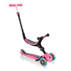 Patinete evolutivo 3 en 1 Go Up Foldable Plus Lights rosa - Globber