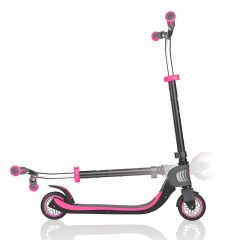 Patinete plegable negro y rosa Flow Foldable 125 - Globber