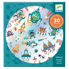 Pegatinas holográficas intergalácticas (30) - Djeco