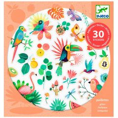 Pegatinas con purpurina Paraíso (30) - Djeco