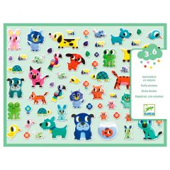 Pegatinas con volumen Animales mascotas (134) - Djeco