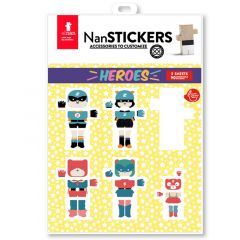 Pegatinas Héroes para bloques de madera (90) - El Nan Tower