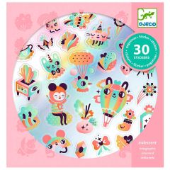 Pegatinas holográficas Lovely arcoíris (30) - Djeco