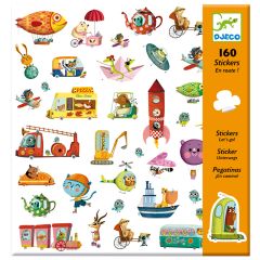 Pegatinas Medios de transporte (160) - Djeco