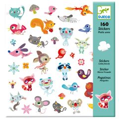 Pegatinas Pequeños animalitos (160) - Djeco