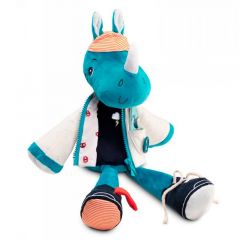 Peluche de actividades para vestir rinoceronte Marius - Lilliputiens