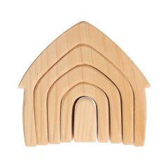 Piezas de madera natural casa (5) - Grimm's