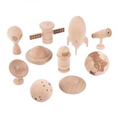 Piezas de madera Aventura espacial (10) - TickiT