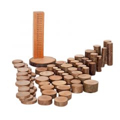 Set de piezas de madera Ecoblocks para matemáticas (73) - Magic Wood