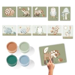 LORENA Pinturas de dedos y láminas Amigos del bosque - Little Dutch