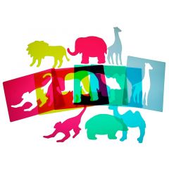 Plantillas translúcidas animales del zoo Light & Learn - HenBea