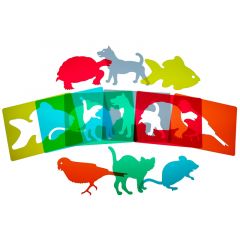 Plantillas translúcidas animales mascotas Light & Learn - HenBea