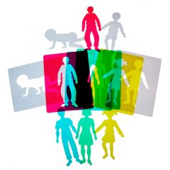 Plantillas translúcidas personas Light & Learn - HenBea