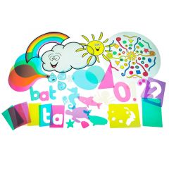 Set de plantillas y actividades translúcidas Light & Learn - HenBea