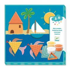 Set de plastilina y accesorios para texturizar y moldear - Djeco