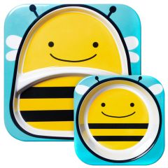 Set 2 platos de melamina Abeja - Skip Hop