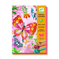 Set para decorar con purpurina mariposas - Djeco