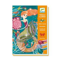 Set para decorar con purpurina sirenas - Djeco