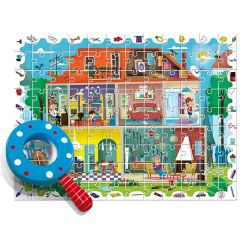 Puzle con lupa detective Casa 108 piezas - Ludattica