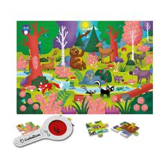 Puzle con lupa Secreto del bosque 24 piezas - Ludattica
