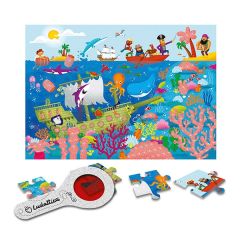 Puzle con lupa Secreto del mar 24 piezas - Ludattica