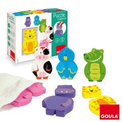 Puzle de madera animales magnéticos 12 piezas - Goula