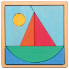 Puzle de madera barco - Grimm's