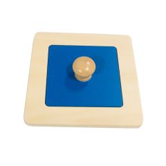 Puzle de madera cuadrado azul - Montessori