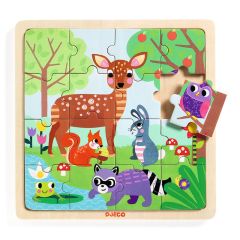 Puzle de madera encajable Bosque 16 piezas - Djeco