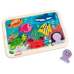 Puzle de madera encajable Chunky Mar - Janod