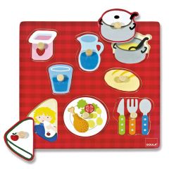 Puzle de madera encajable comedor 8 piezas - Goula