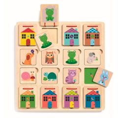 Puzle de madera Juego de escondite Cabanimo - Djeco