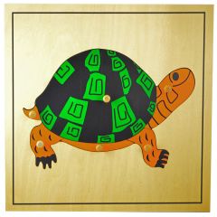 Puzle de madera tortuga - Montessori