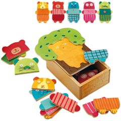 Puzle de madera encajable Arbra Doudou 15 piezas - Djeco