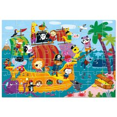 Puzle gigante Barco pirata 48 piezas - Ludattica