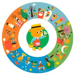 Puzle gigante El año 24 piezas - Djeco