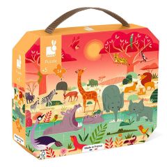 Puzle La reserva de animales 54 piezas - Janod