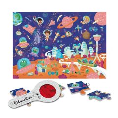 Puzle con lupa Secreto del espacio 24 piezas - Ludattica