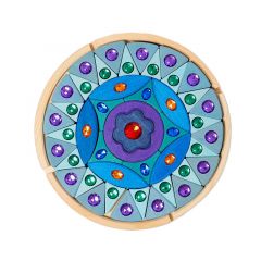 Puzle de madera con piedras flor mandala - Grimm's