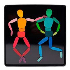 Puzle magnético de madera 2 figuras humanas - Grimm's